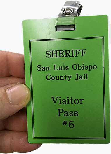 San Luis Obispo County Jail visitor pass